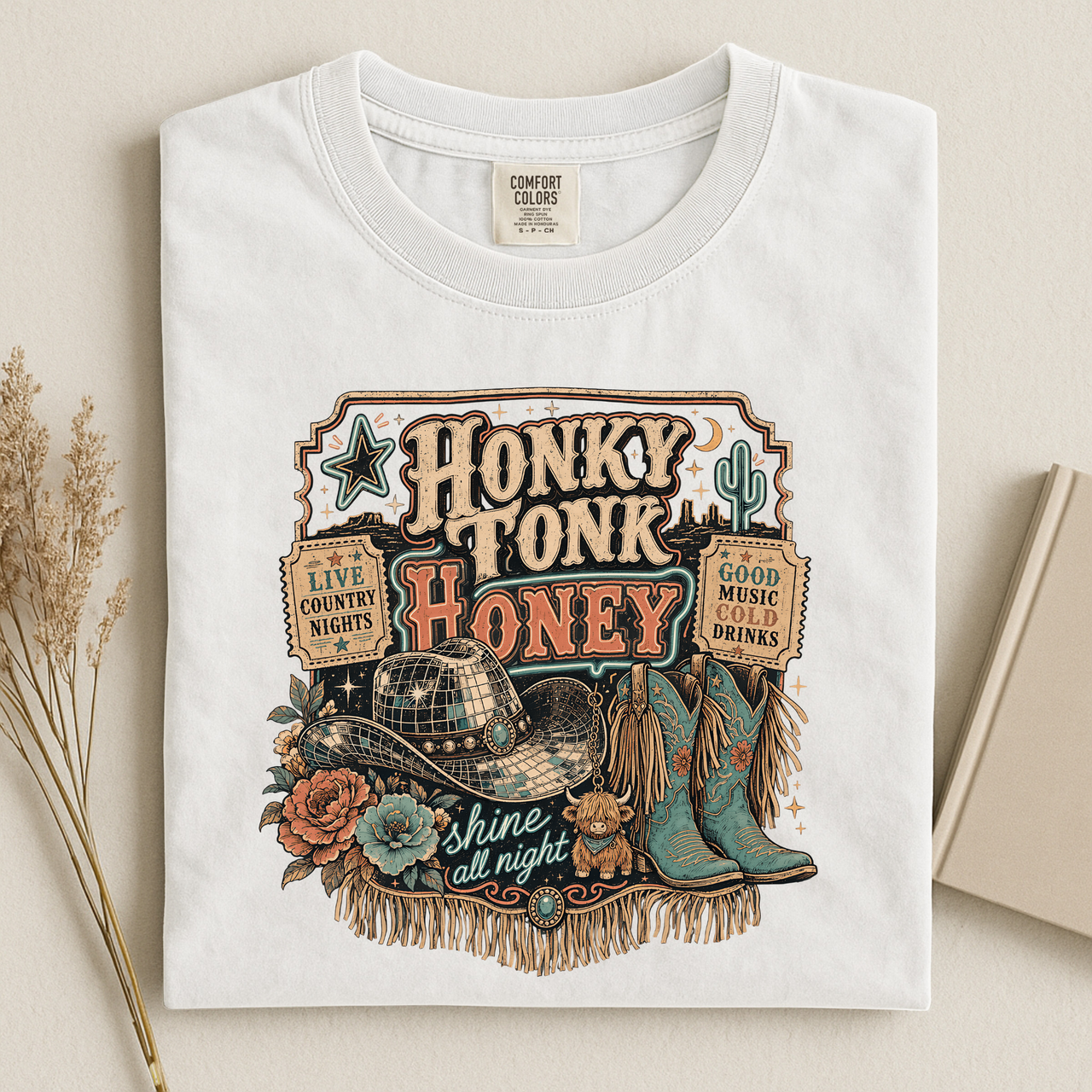 Honky Tonk Honey Graphic T-Shirt