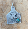 R turquoise cow tag