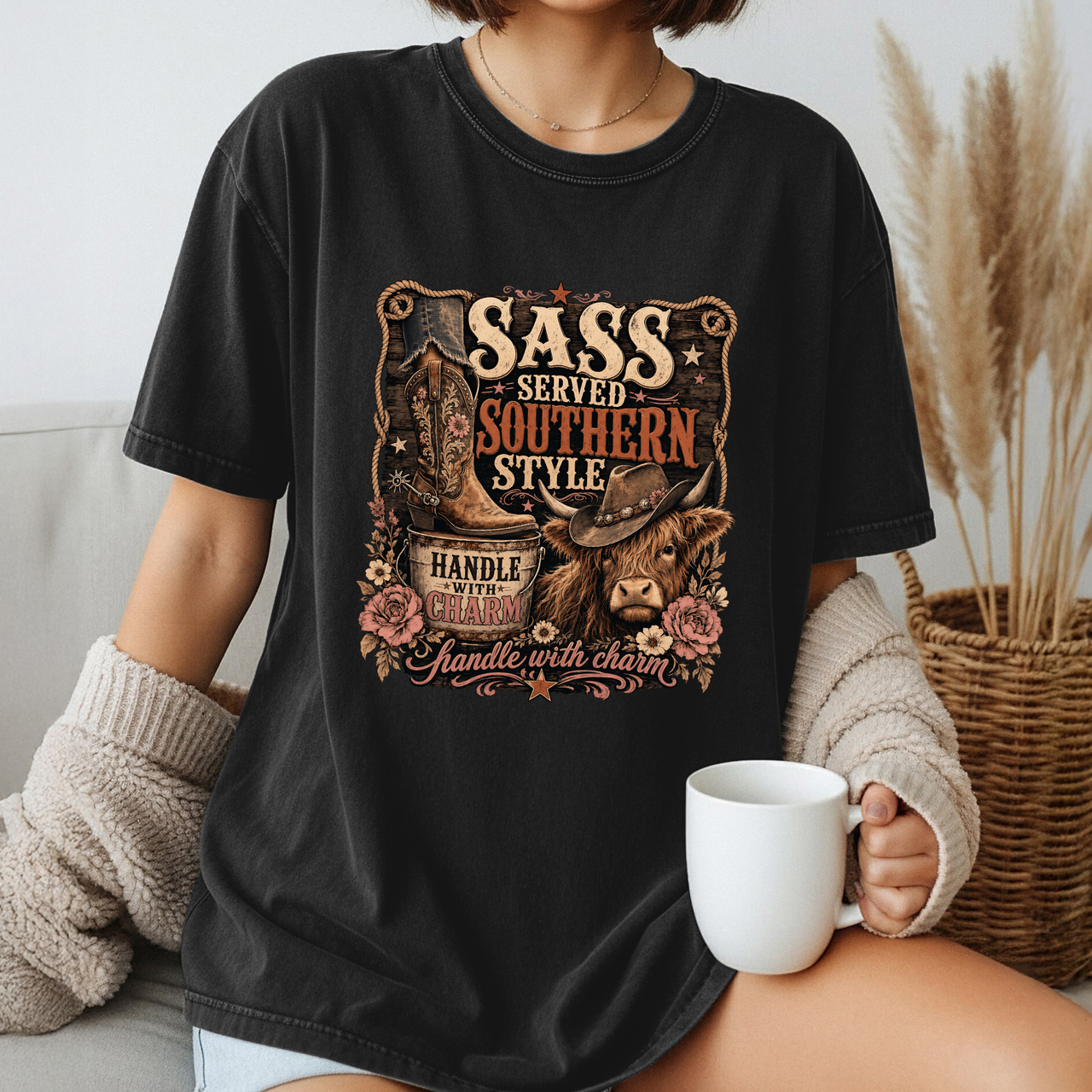"Sass Served Southern Style" Graphic Tee