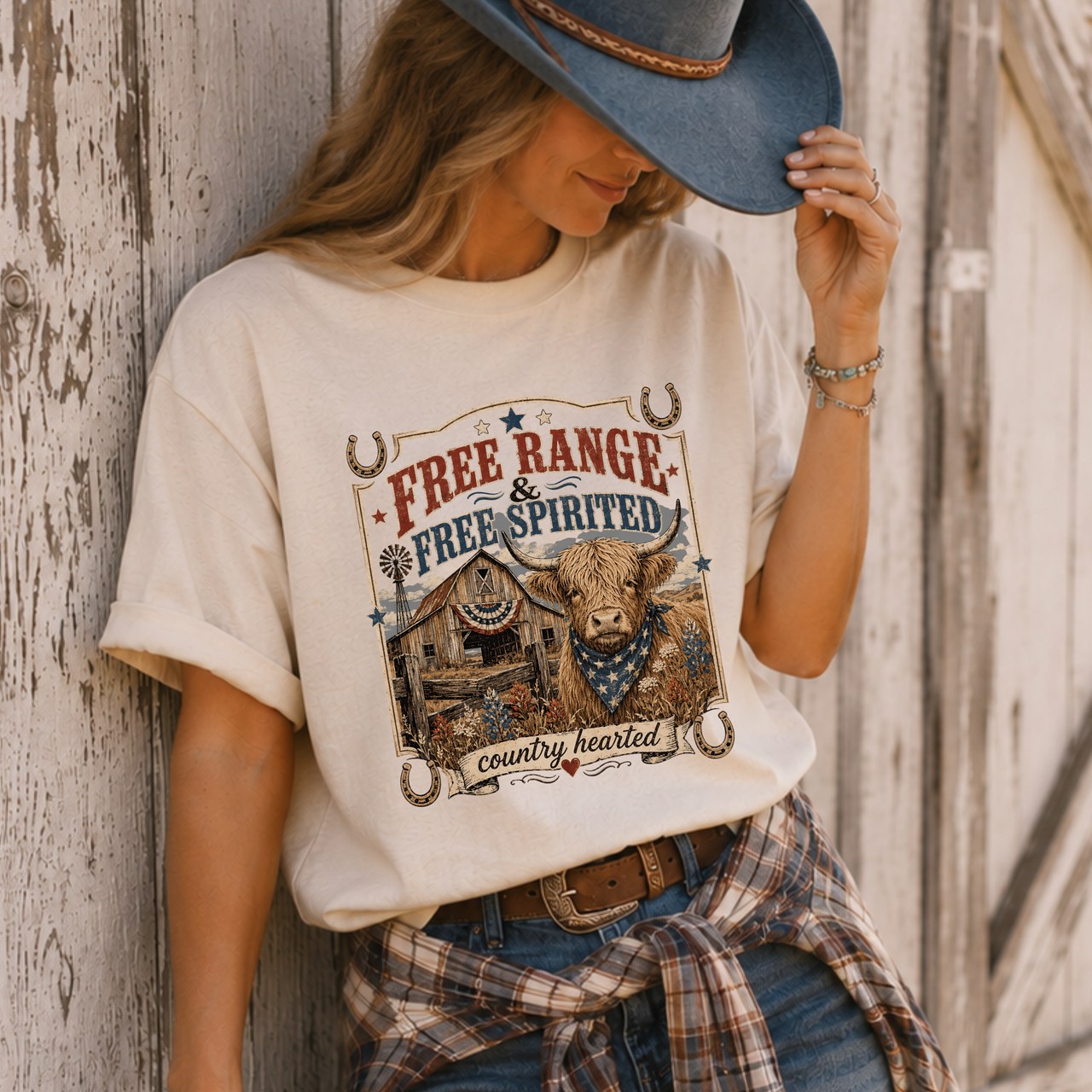 Free Range & Free Spirited Country T-Shirt