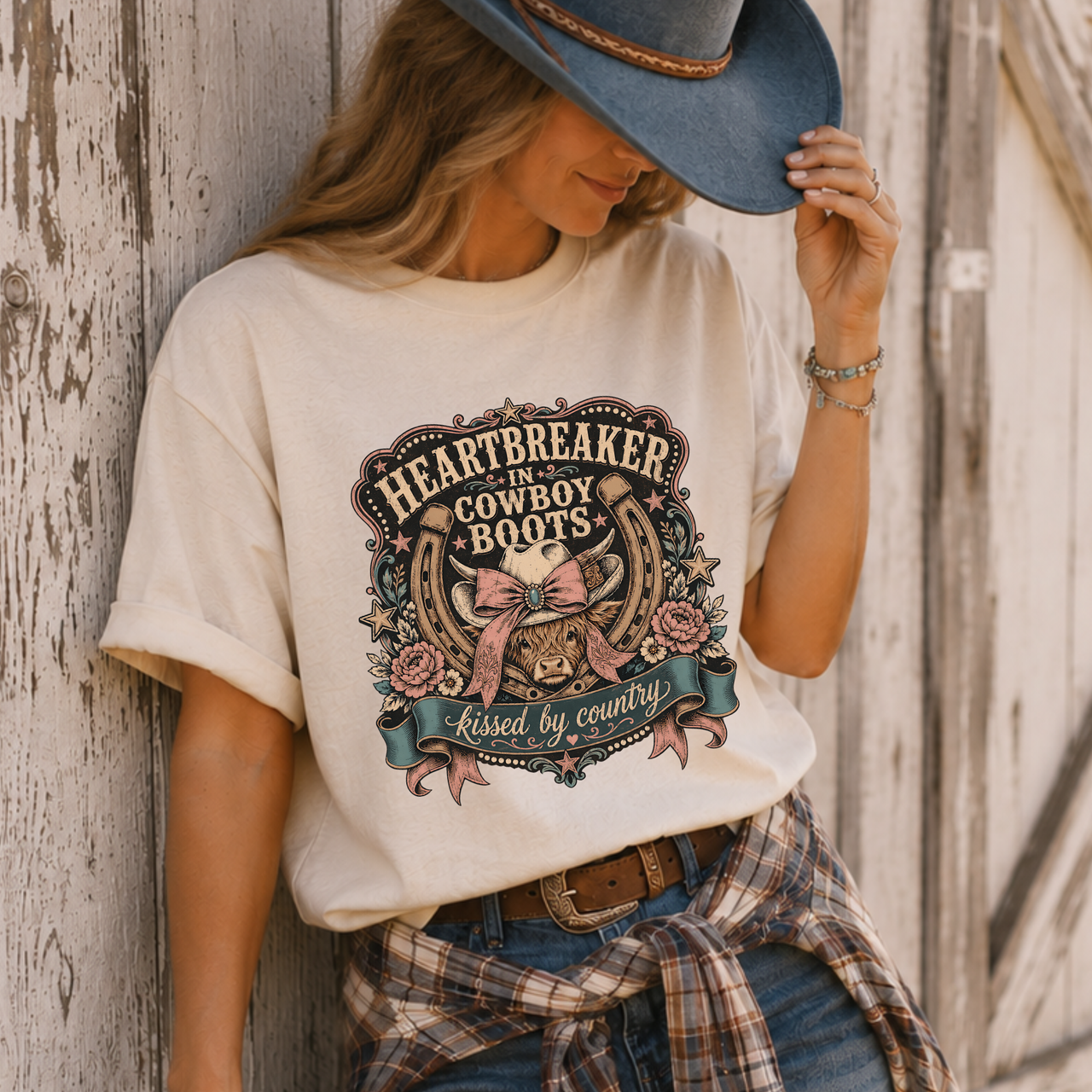 Heartbreaker in Cowboy Boots T‑Shirt