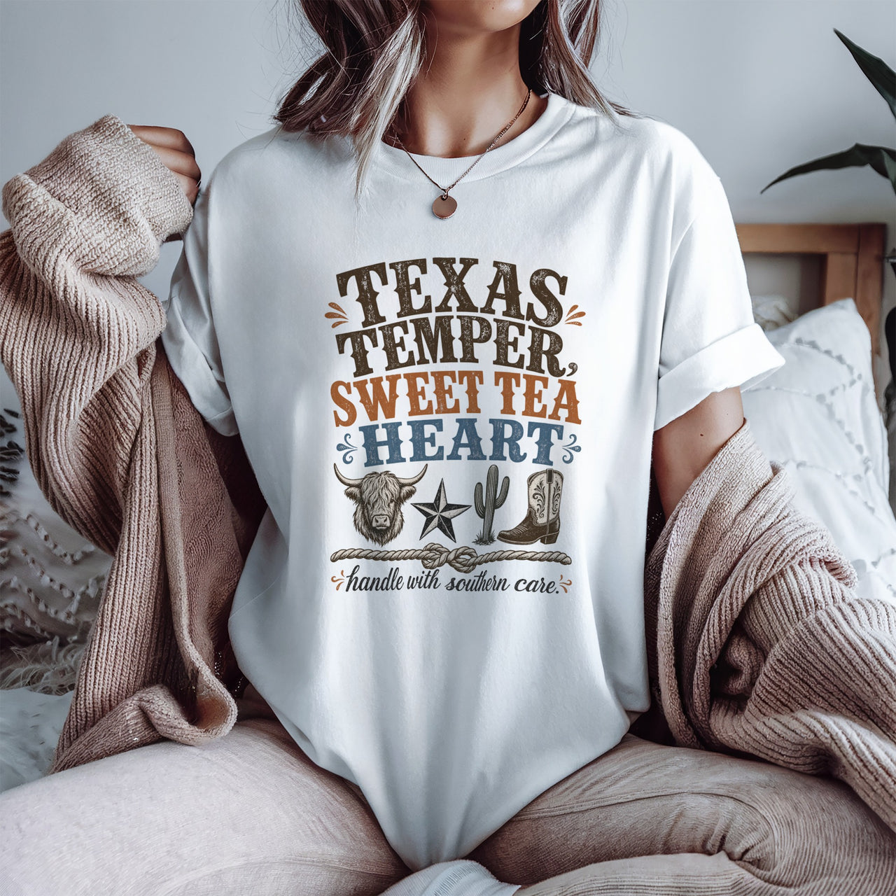Texas Temper Sweet Tea Heart T-Shirt