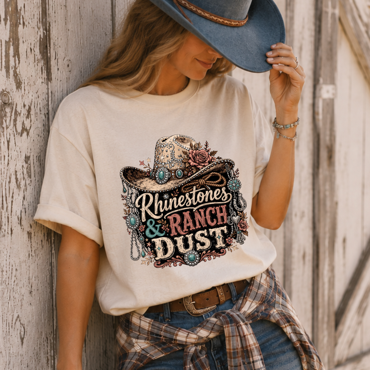 Rhinestones & Ranch Dust T-Shirt