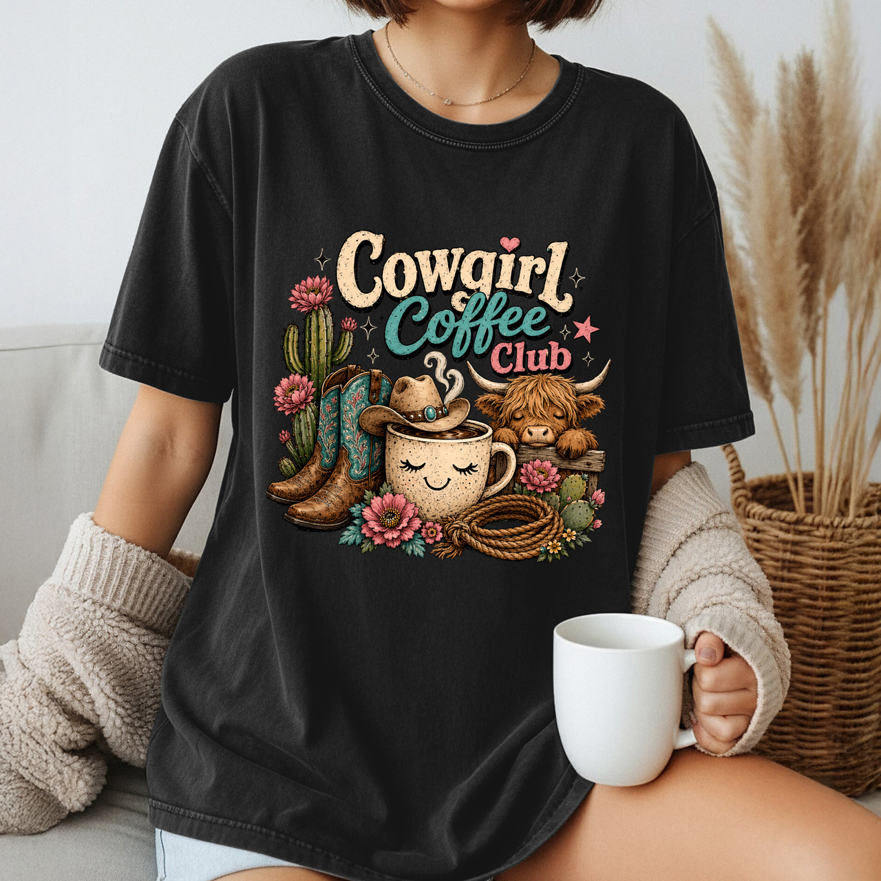 Cowgirl Coffee Club T-shirt