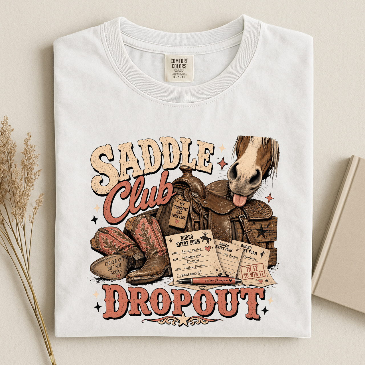 Saddle Club Dropout T-Shirt — Vintage Western Horse Tee