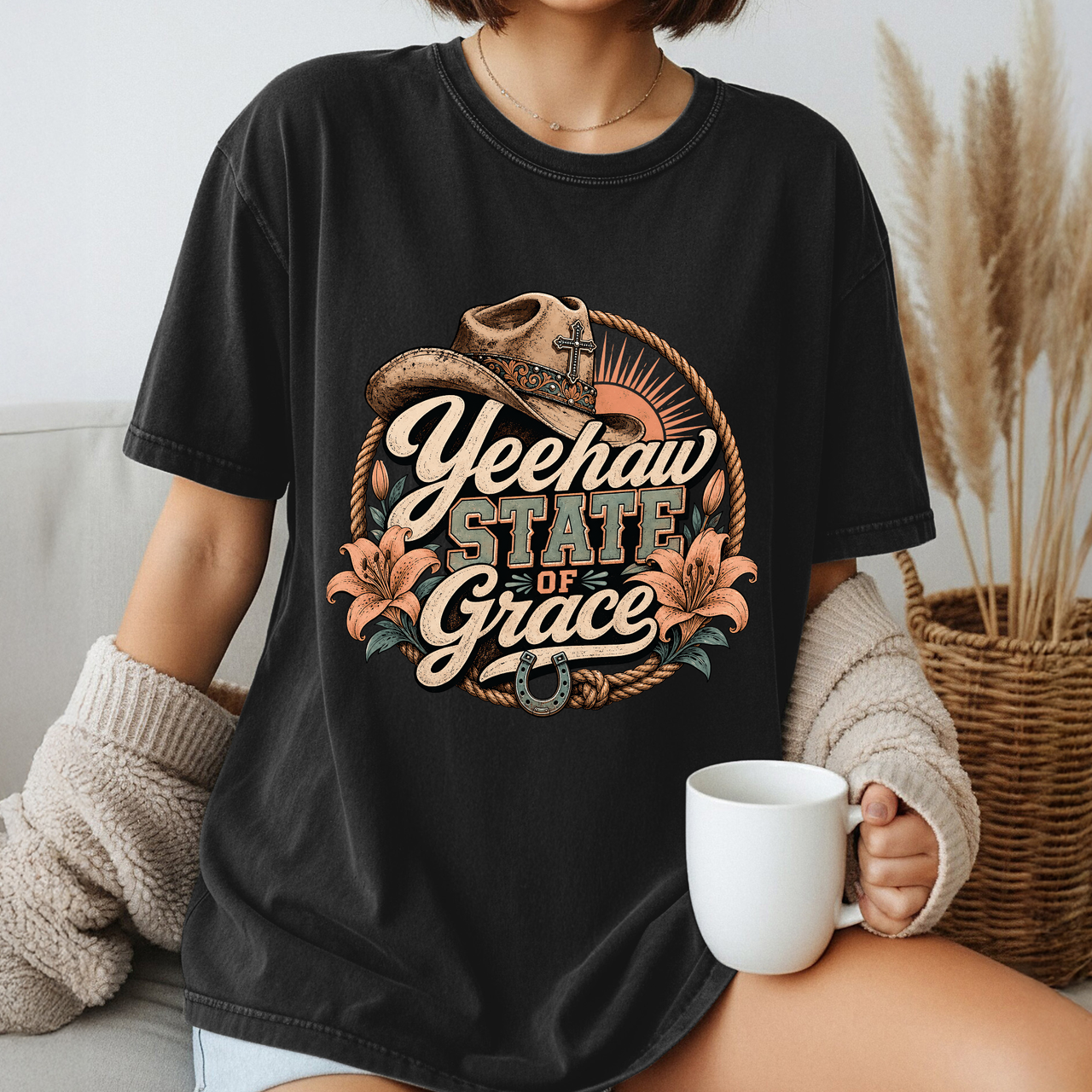 Yeehaw State of Grace Western T-Shirt