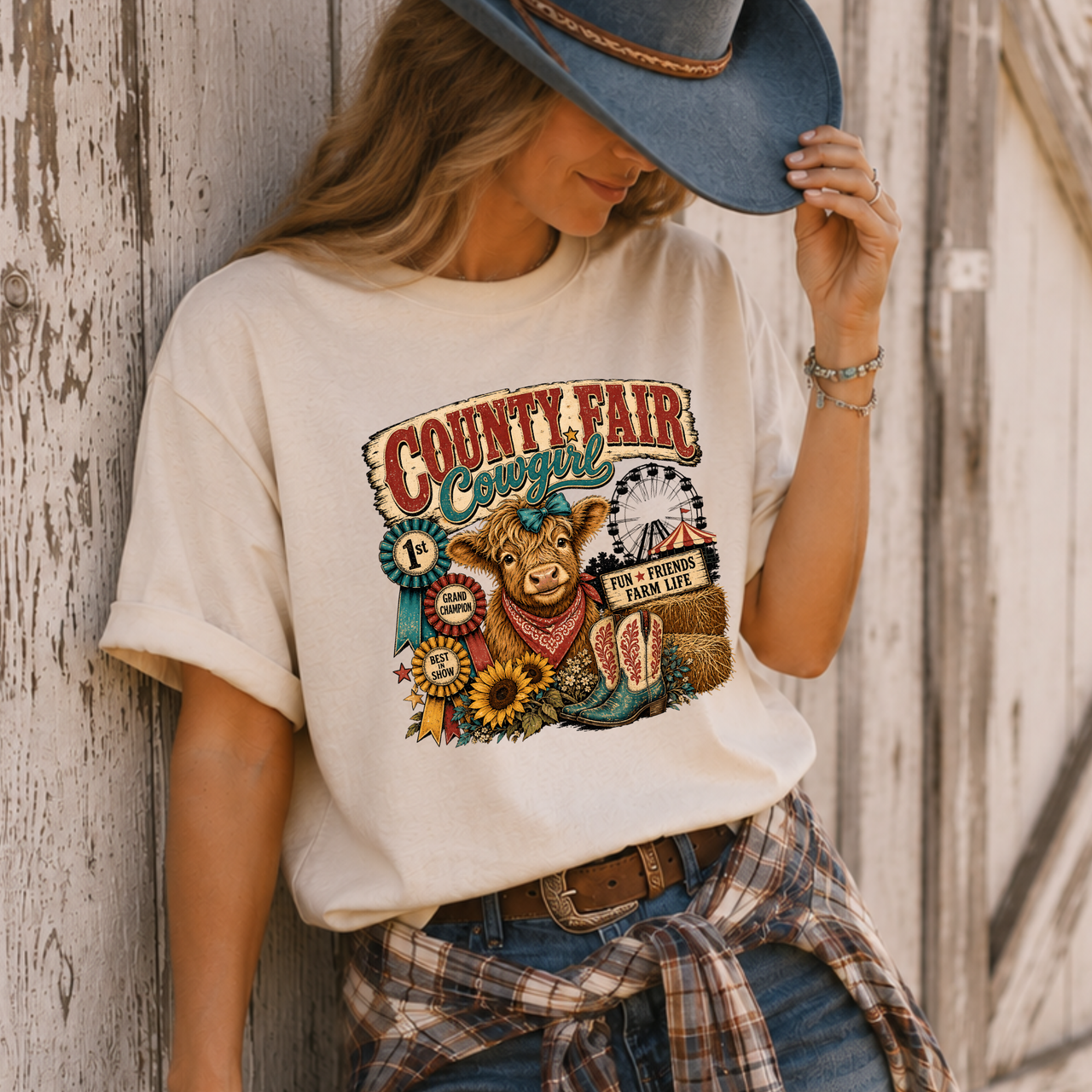 County Fair Cowgirl T-Shirt