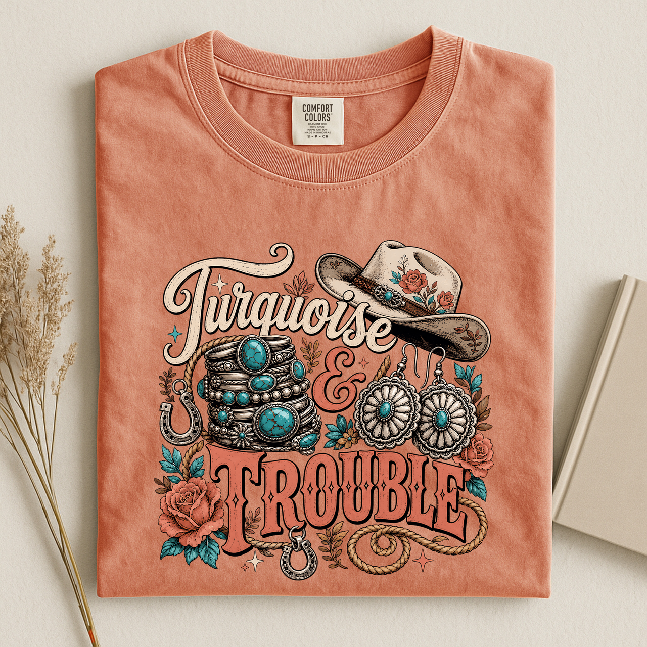 Turquoise & Trouble Western Graphic T-Shirt