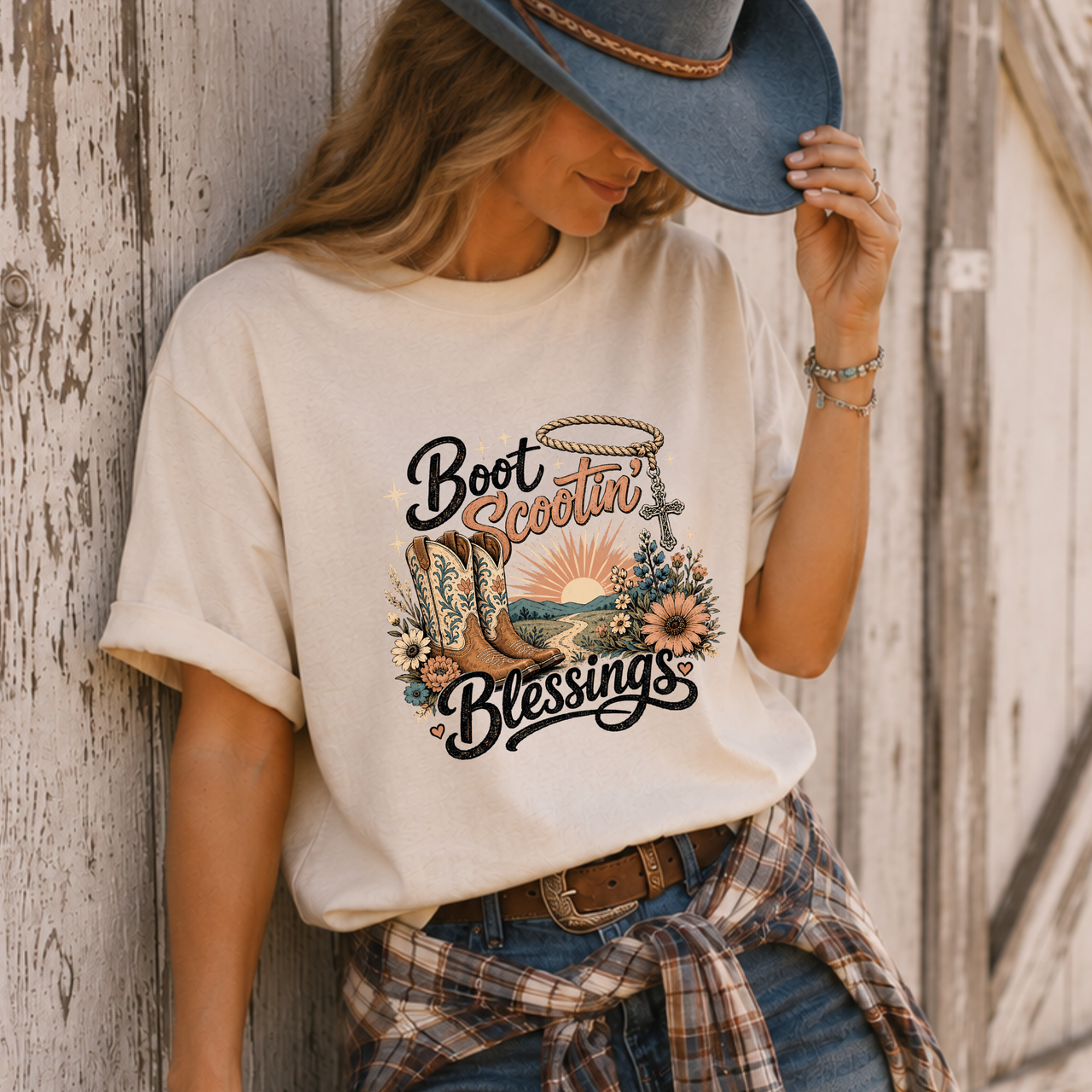 Boot Scootin' Blessings T-Shirt