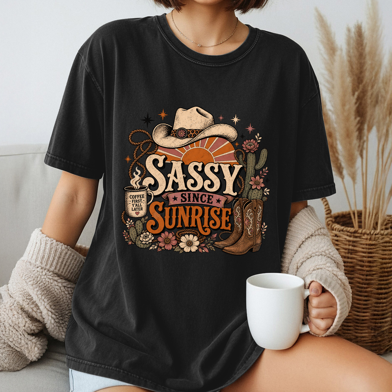 Sassy Since Sunrise Graphic T-Shirt