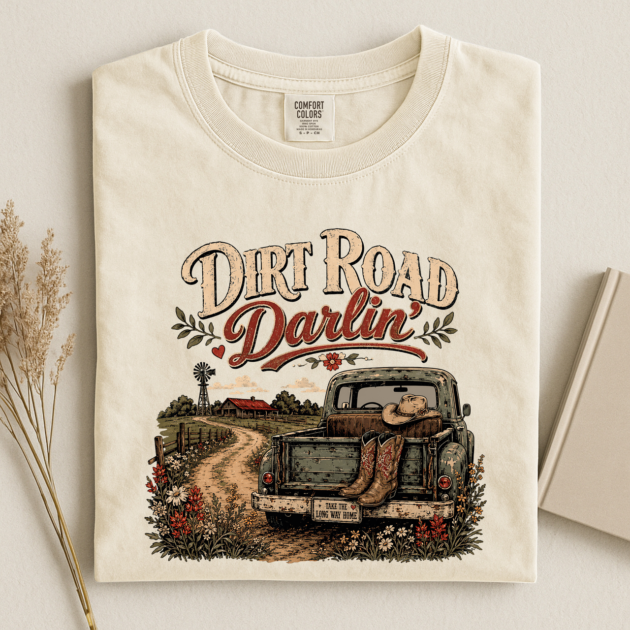 Dirt Road Darlin' Vintage Truck T-Shirt