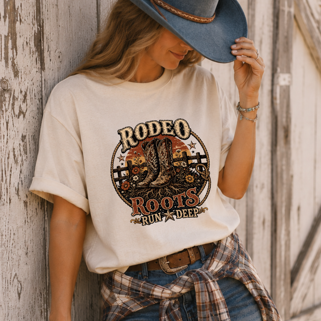 Rodeo Roots 'Run Deep' Graphic T-Shirt