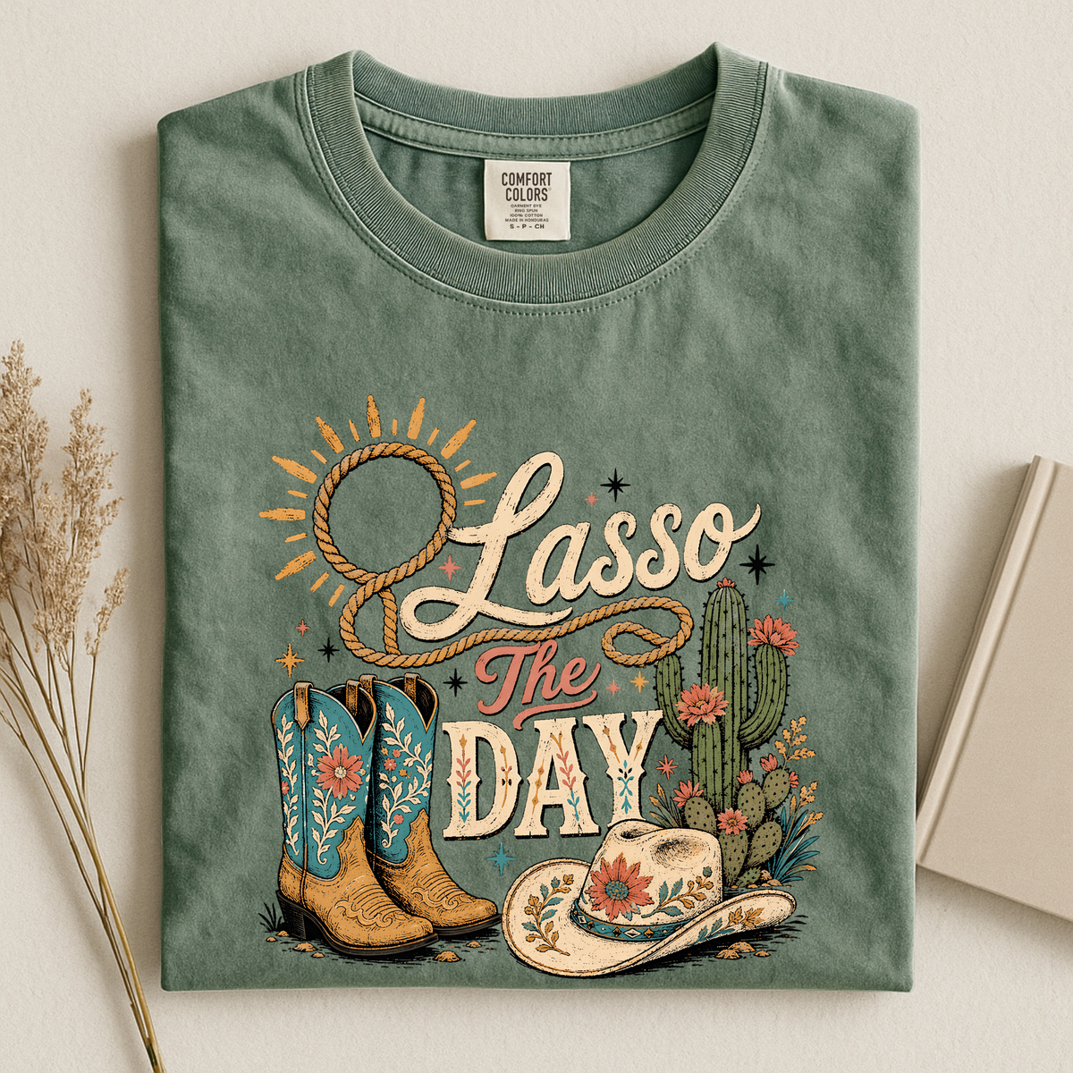 Lasso the Day Western Graphic T-Shirt