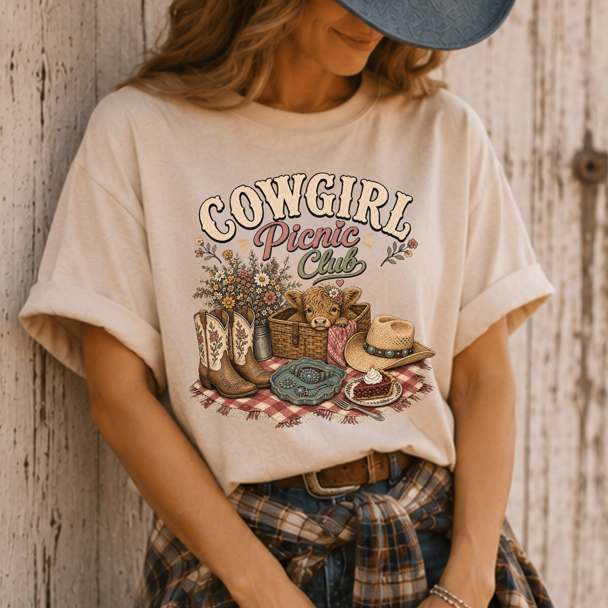 Cowgirl Picnic Club Tee