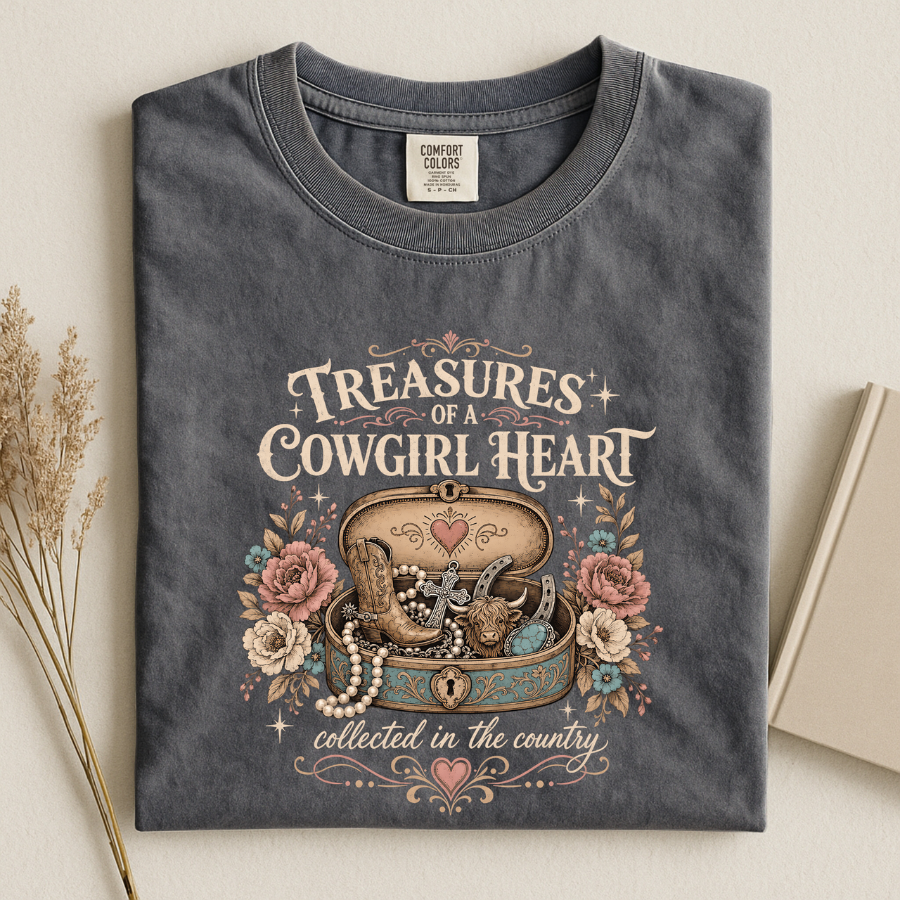 "Treasures of a Cowgirl Heart" T‑Shirt
