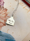 Personalized Cattle tag Necklace