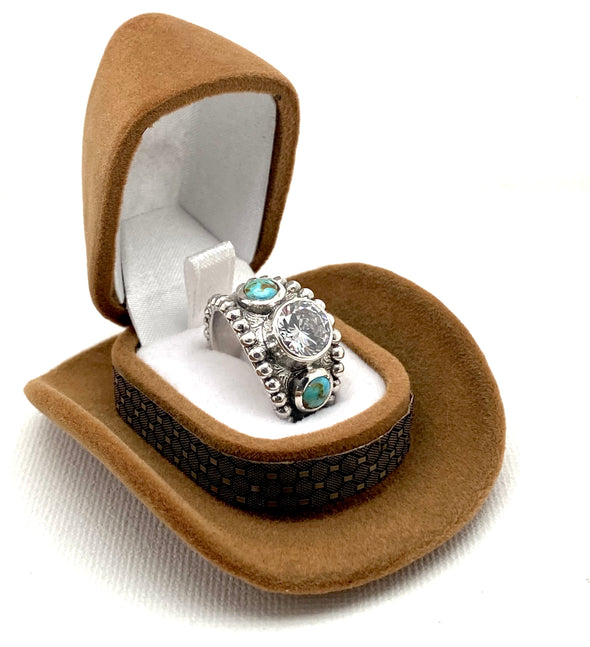 Cowboy Hat Ring Box