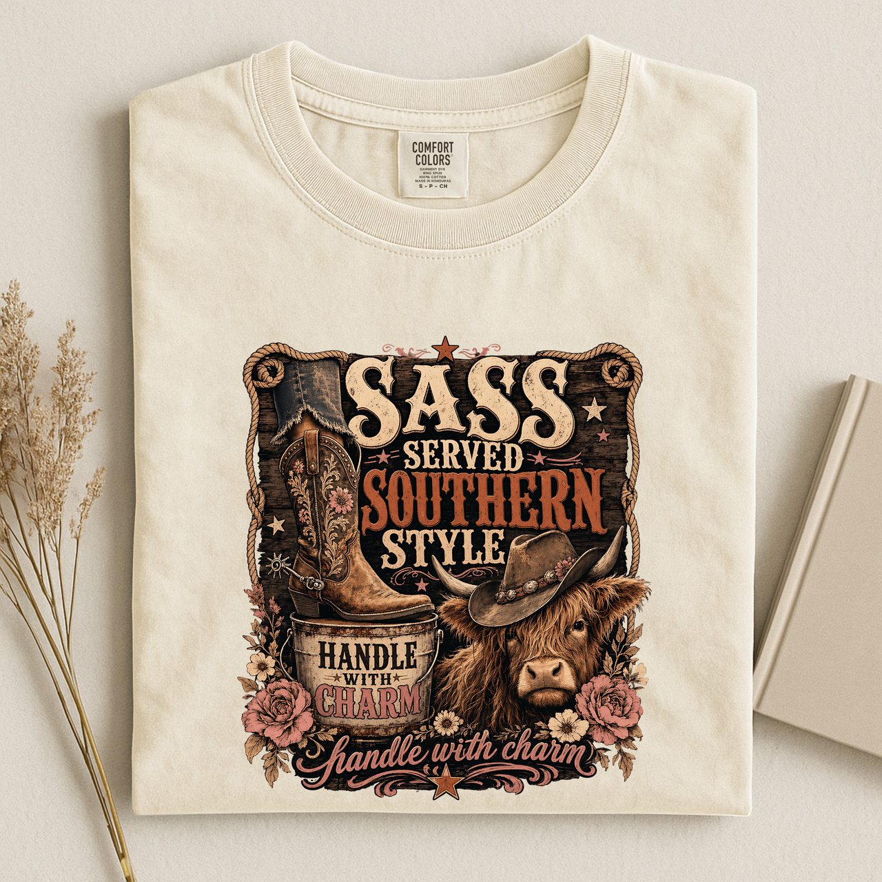 "Sass Served Southern Style" Graphic Tee