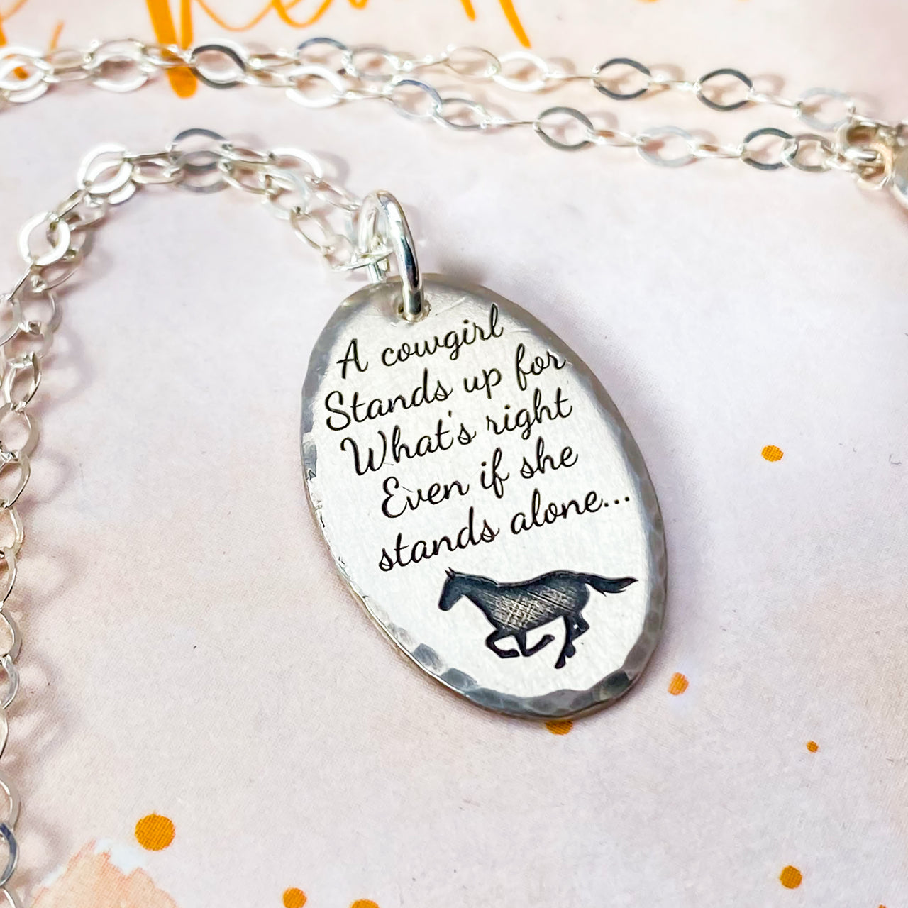 Stands up for what's right Necklace