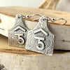 Cattle Brand Tag Earrings