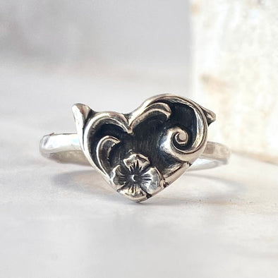 Scroll Flower Ring