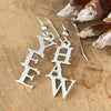 Sterling Silver Yee Haw Earrings