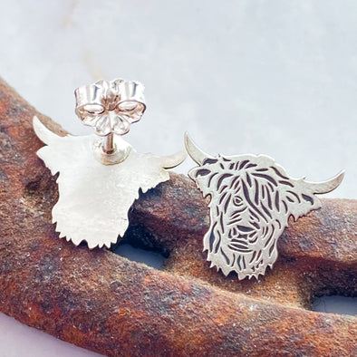 Highland Cow Stud Earrings