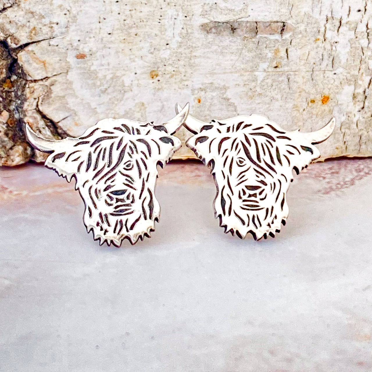 Highland Cow Stud Earrings