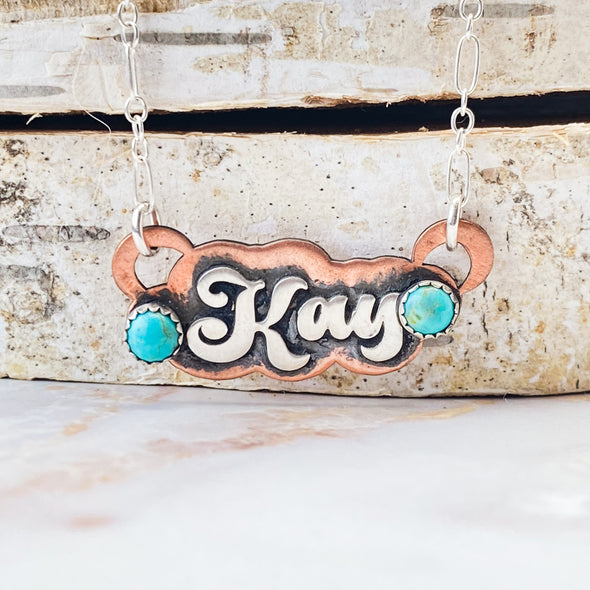 Retro Name Necklace