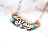 Retro Name Necklace