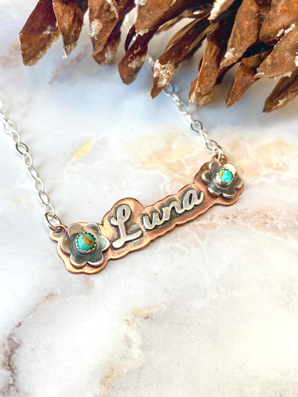 Flower Power Name Necklace