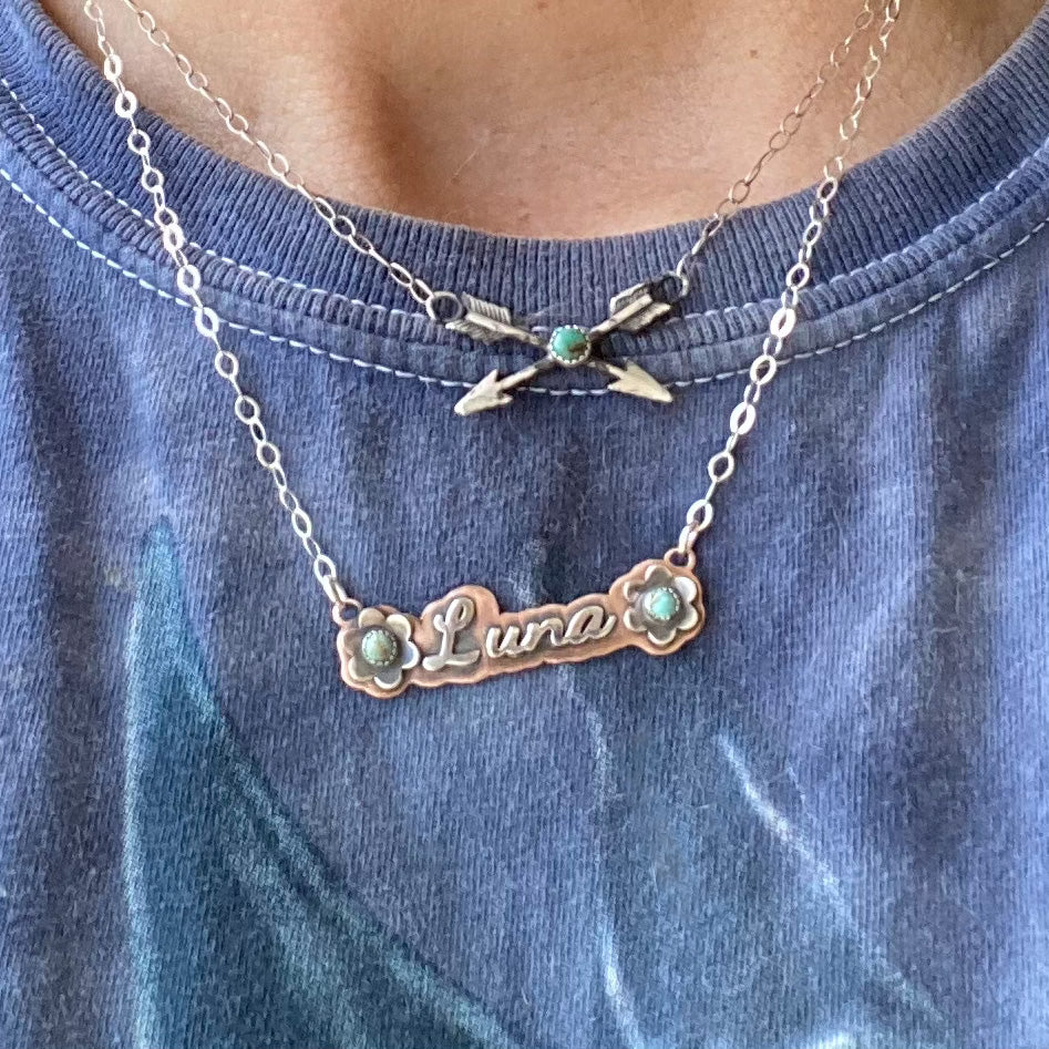 Flower Power Name Necklace