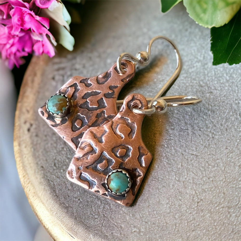 Leopard earrings