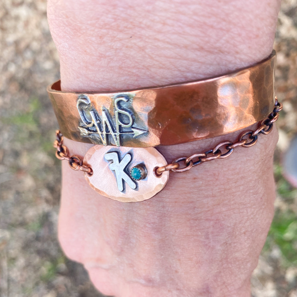 Personalized Copper Cuff Bracelet