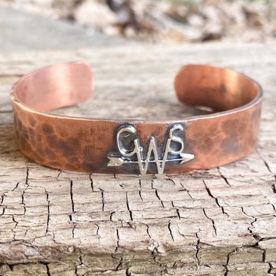Personalized Copper Cuff Bracelet