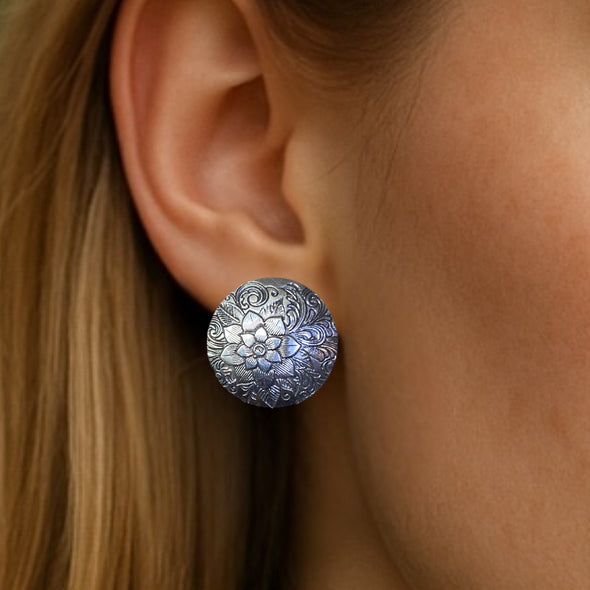 Western Ivy Floral Post Earrings