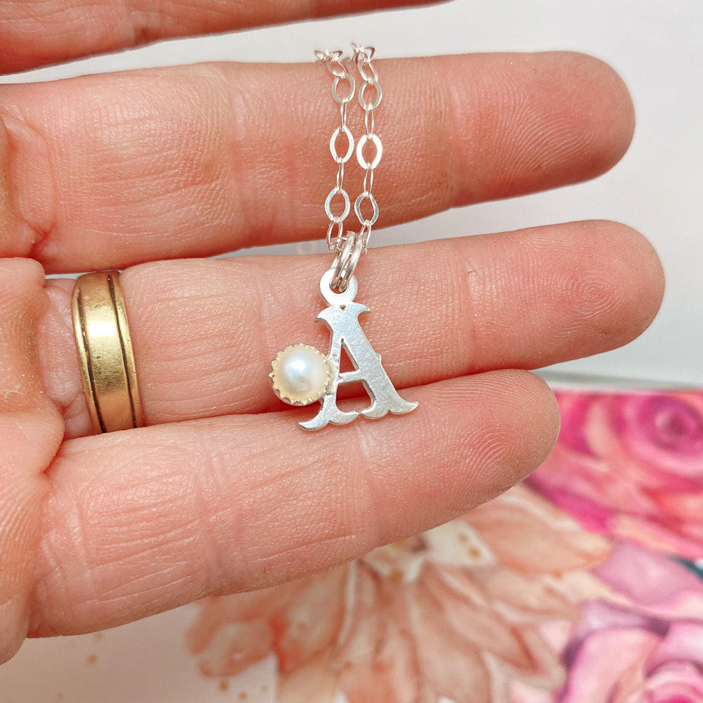 Pearl Letter Necklace