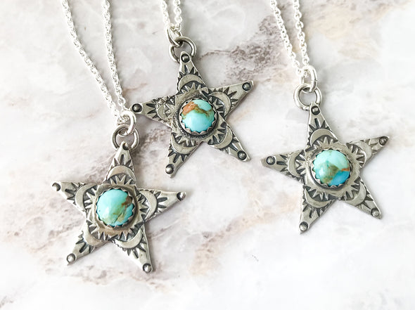 Turquoise Star Necklacce