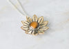 Tiger Eye Sunflower Necklace