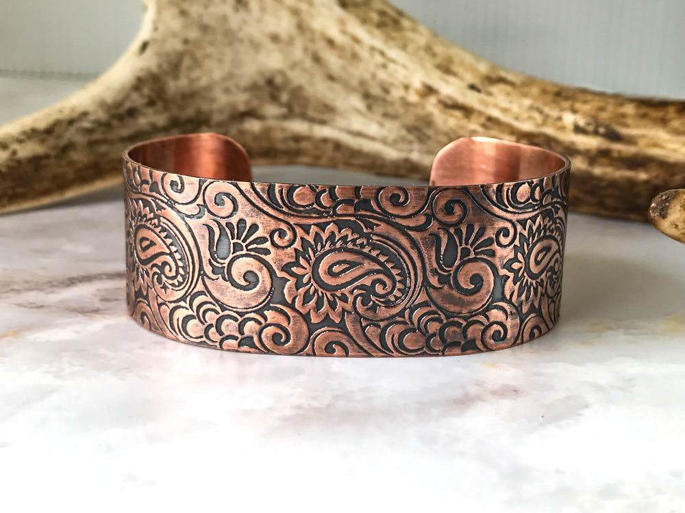 Copper Paisley Bracelet
