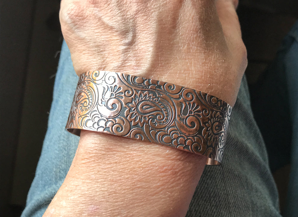 Copper Paisley Bracelet