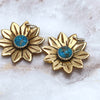 Turquoise Sunflower necklace