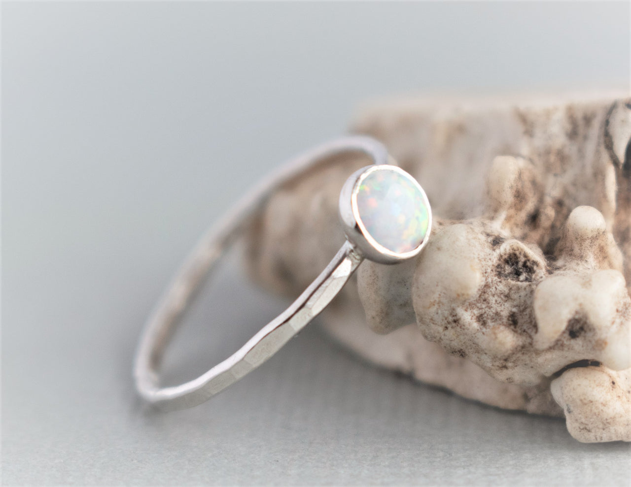 Delicate Opal Ring