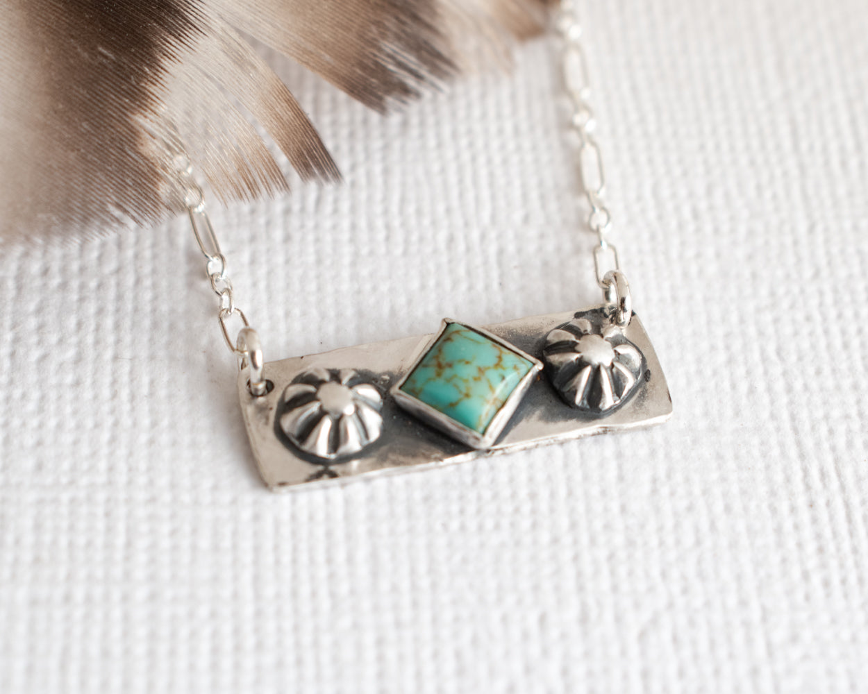 1 inch turquoise necklace