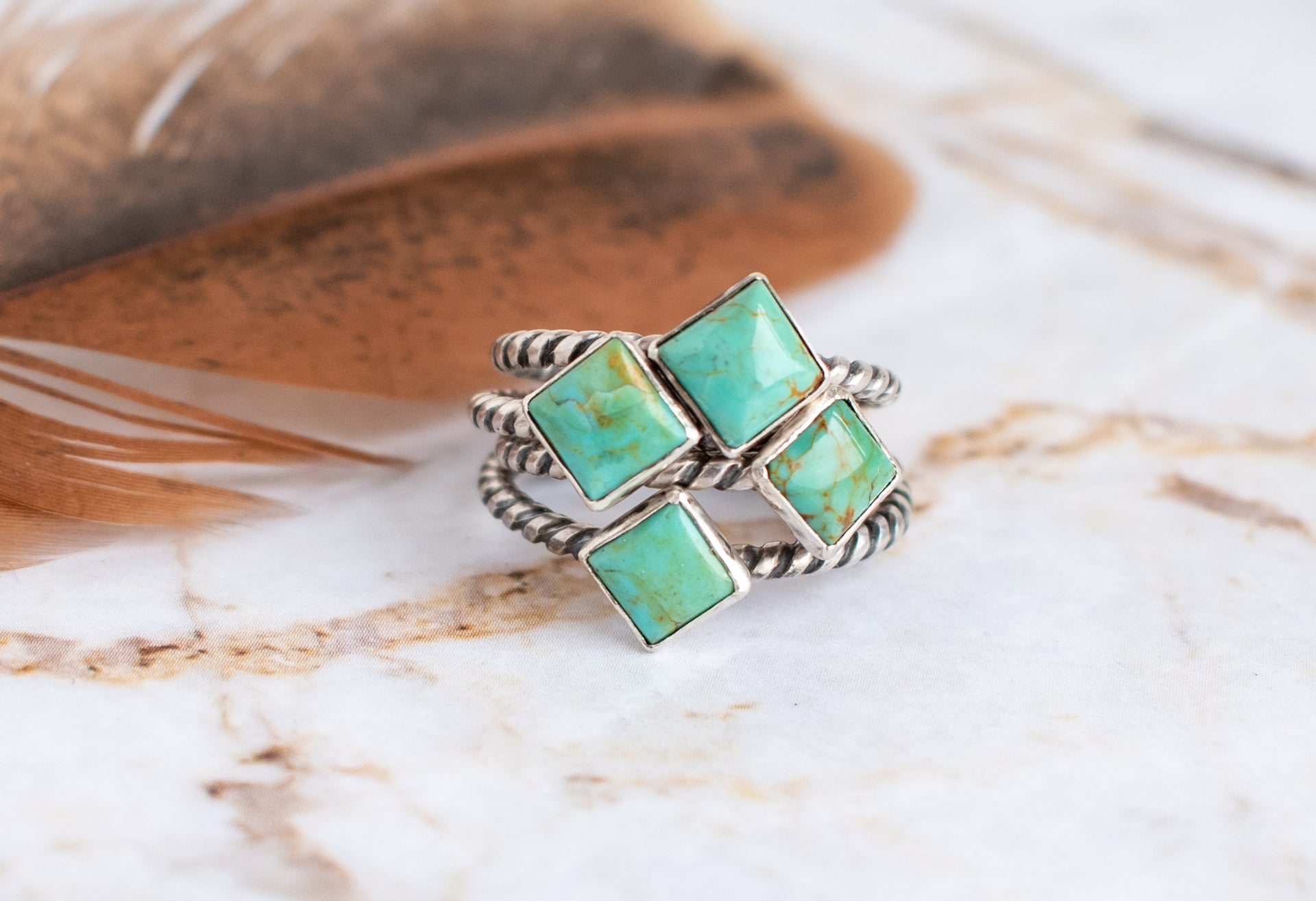 genuine turquoise ring