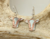 Layered Cow Earrings