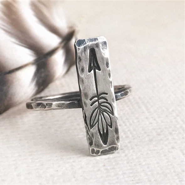 Know Your Way Arrow Ring