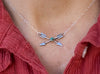 Turquoise Crossed Arrow Necklace