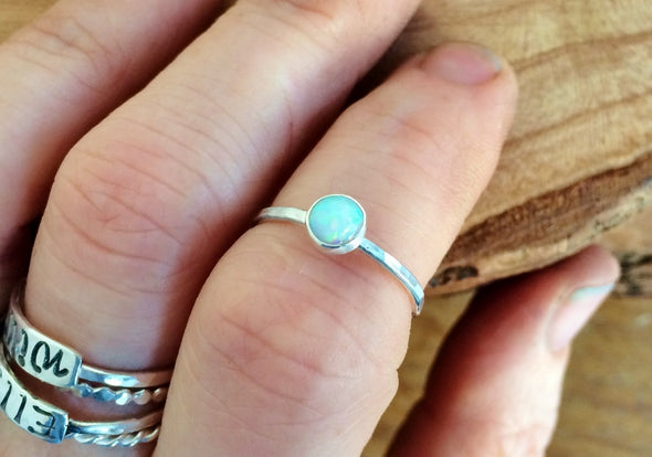 Delicate Opal Ring