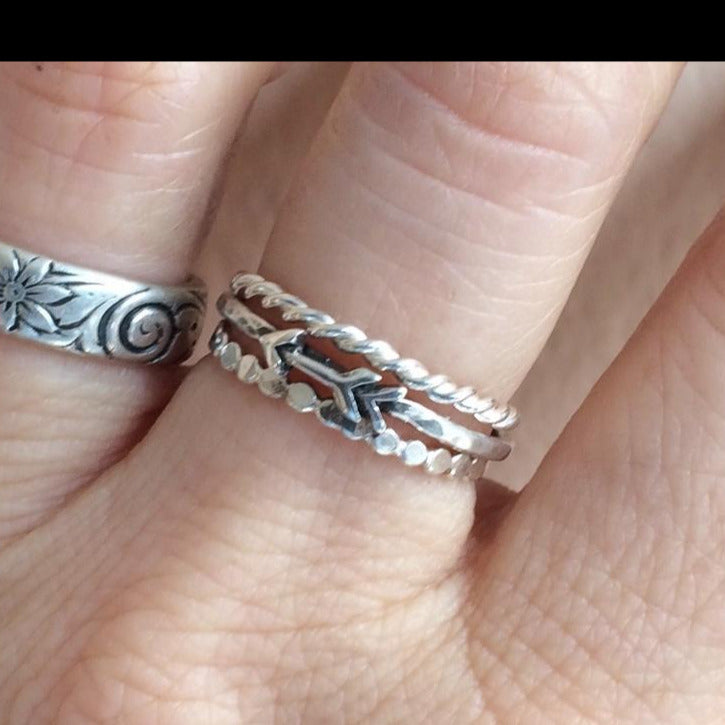 Delicate Arrow Stacking Ring
